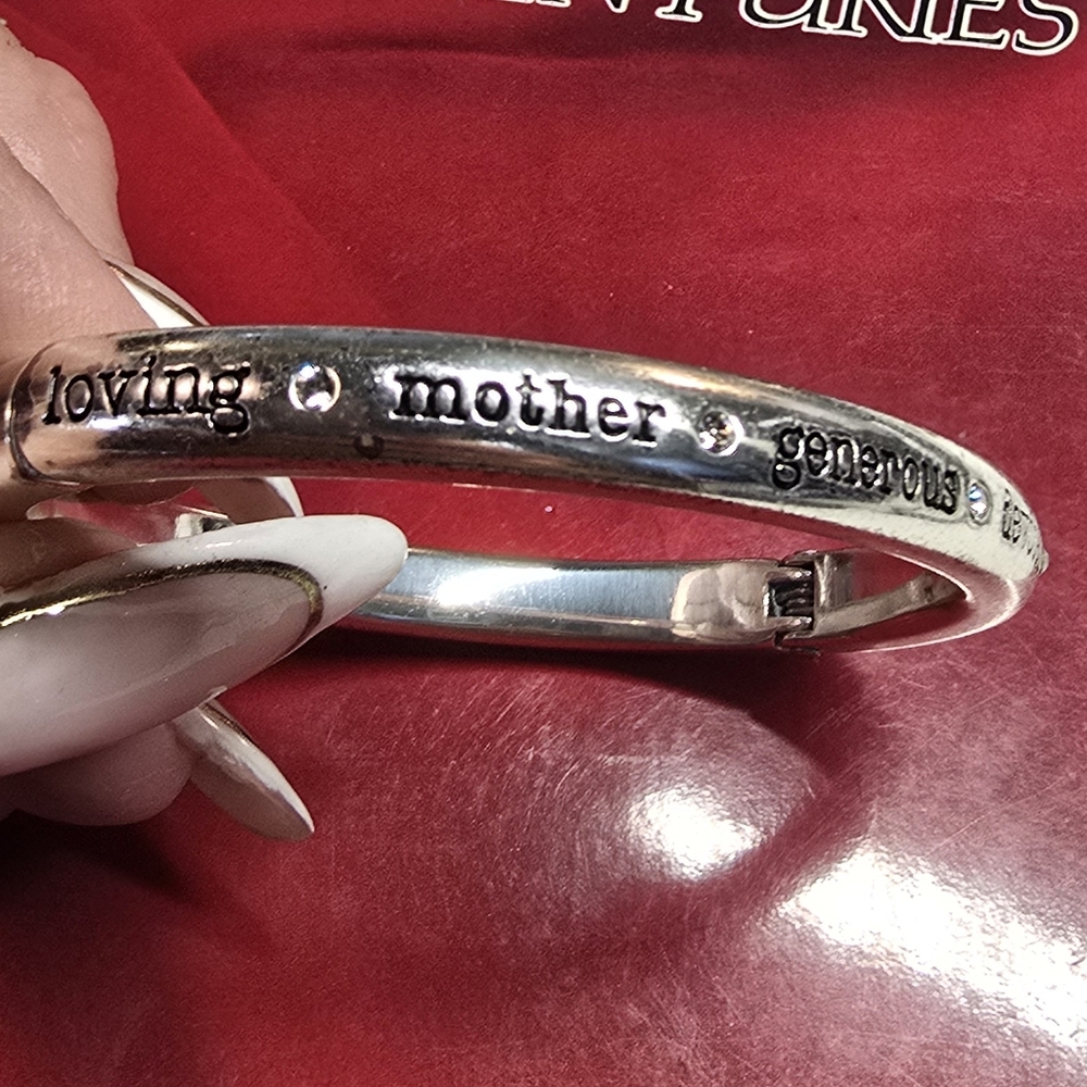 Brighton "Love Mom" or "Hero" Inspirational Bangle Bracelet